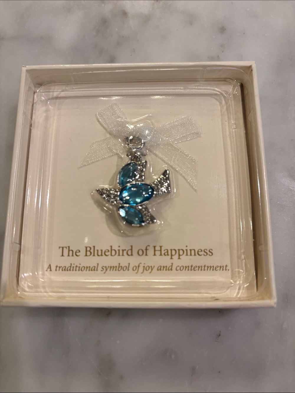 Hallmark Blue Crystal Bluebird Pendant